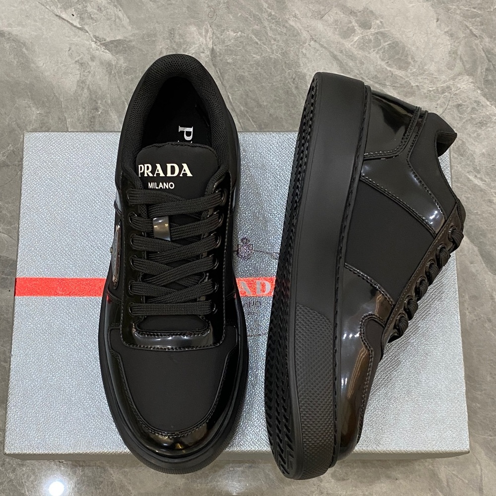 Prada Bright black sneakers for girls - Picture 2 of 3